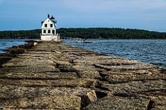 Rockland Breakwater Light Lies at End of Nearly Mile Long Breakw